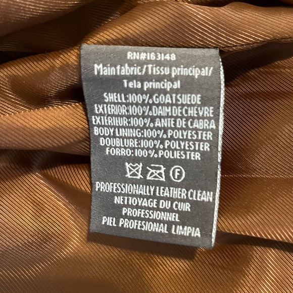 Real Suede Zip-up Bomber Jacket from Slate & Stone! Size Medium - Picture 7 of 8